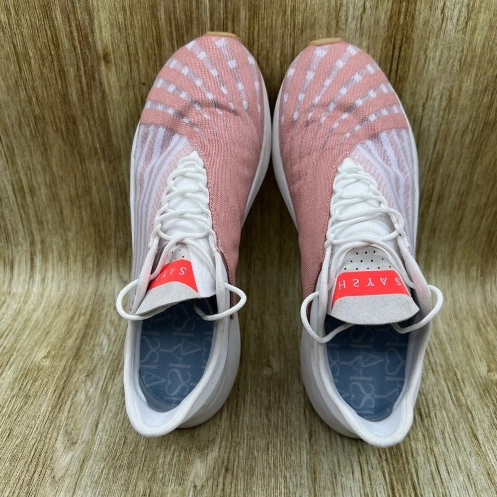Saysh One Lifestyle Sneakers Women's Size 9 Heather Rose White Allyson Felix